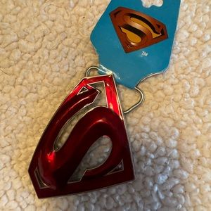 Superman belt buckle